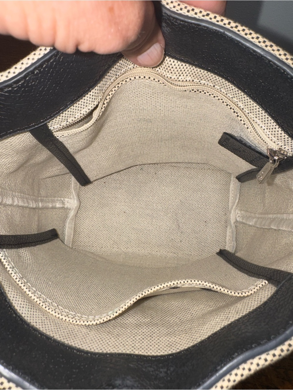 Longchamp Le Roseau Essential Canvas XS Bucket Bag - Picture 9 of 15